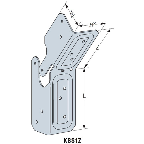 Simpson Strong Tie KBS1Z  Knee-Brace Stabilizer Image 1