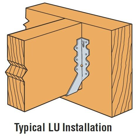 Simpson Strong Tie LU26  2 x 6 Economy Standard Joist Hanger Image 2