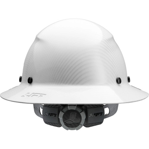 Lift Safety HDF-24CWG  Dax Hard Hat Carbon Fiber Full Brim White Image 3