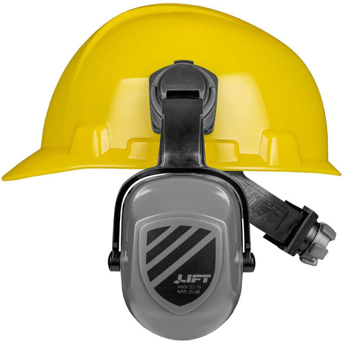 Lift Safety HEP25-22GY  Earmuff Slotted For Radix/Briggs/Dax Cap Style Image 5