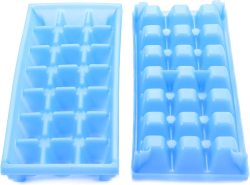 Camco 44100  9" x 4" x 1" RV Mini Ice Cube Trays - 2 Trays per Package Image 0