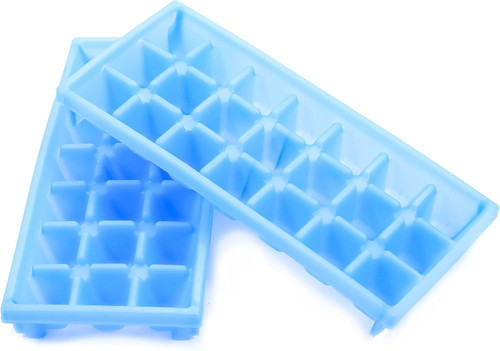 Camco 44100  9" x 4" x 1" RV Mini Ice Cube Trays - 2 Trays per Package Image 1