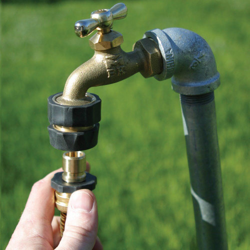 Camco 20135  Quick Hose Connector-- Brass-Replaces 20133 Image 2