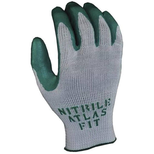Showa Atlas 350S-07  Nitrile Coated Palm with Polyester/Cotton Liner Fit Grip Gloves - Small Image 0