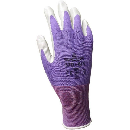 Showa Atlas 370  Nitrile Palm Coated with Nylon Liner Garden Gloves - Large (Assorted Colors) Image 1