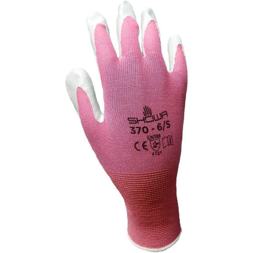 Showa Atlas 370  Nitrile Palm Coated with Nylon Liner Garden Gloves - Large (Assorted Colors) Image 3