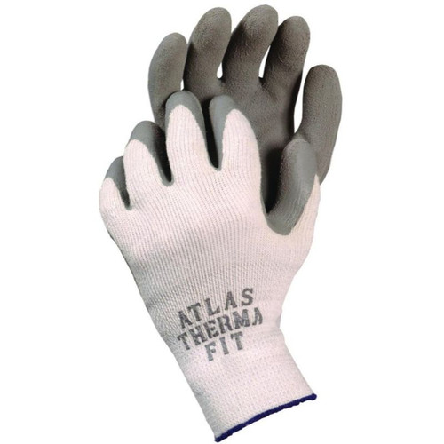 Showa Atlas 451S-07 Natural Rubber Latex Palm on ThermaFit Winter Gloves - Small Image 0