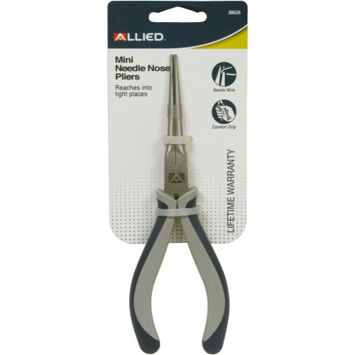 Allied Int 30525  5" Mini Needle Nose Pliers Image 1