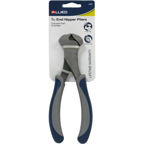 Allied Int 31607  7" End Nipper Pliers Image 1
