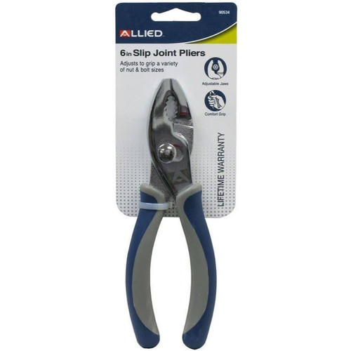 Allied Int 90534  6" Slip Joint Pliers Image 0 Allied Int 90534  6" Slip Joint Pliers Image 0