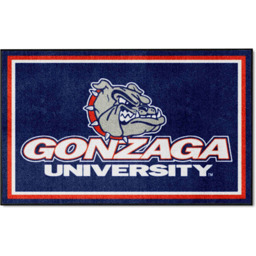 Fanmats 6791  Gonzaga University Bulldogs 4ft. x 6ft. Plush Area Rug Image 0