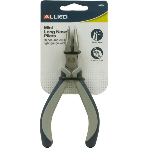 Allied Int 90544  4-1/2" Mini Long Nose Pliers Image 0