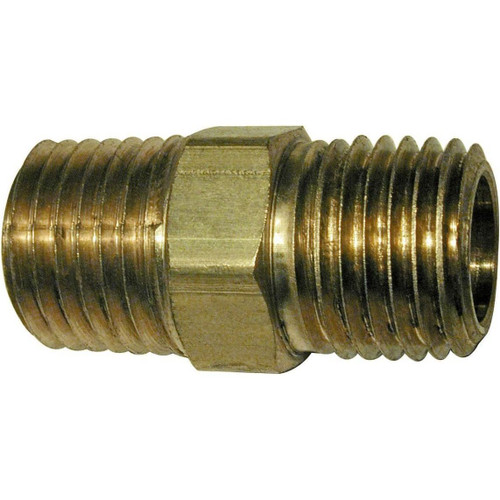 Amflo 366  3/8" x 3/8" MNPT Brass Pipe Coupling Image 0