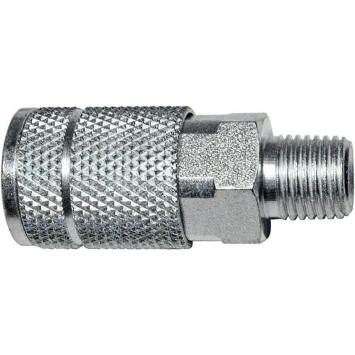 Amflo C1-03  1/4" T Automotive Design x 3/8" MNPT Steel Coupler Image 0