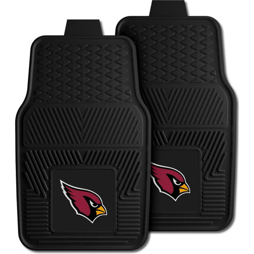 Fanmats 8883  Arizona Cardinals 17" x 27" Universal Fit Heavy Duty Vinyl Car Mat Set Image 0
