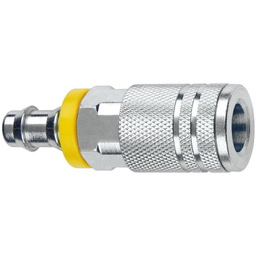Amflo  C20-42L  1/4" I/M - Industrial/Milton Design x 1/4" I.D. Locking Barb Steel Coupler Image 0