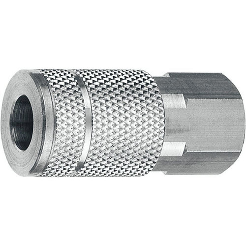 Amflo C6  3/8" T Automotive Design x 3/8" FNPT Steel Coupler Image 0