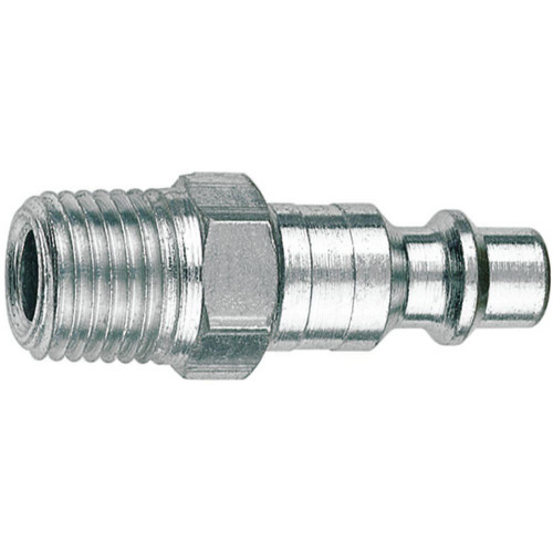 Amflo CP21-03  1/4" I/M - Industrial/Milton Design x 3/8" MNPT Steel Plug Image 0