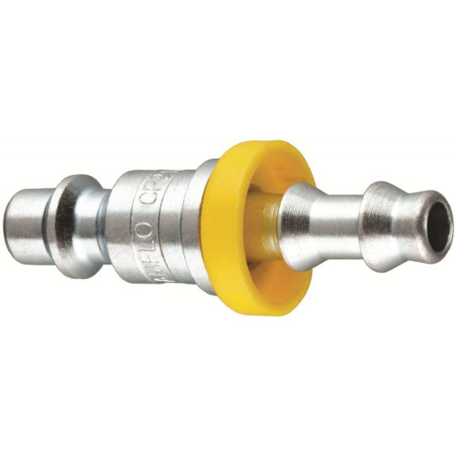 Amflo  CP21-42L  1/4" I/M - Industrial/Milton Design x 1/4" I.D. Locking Barb Steel Plug Image 0
