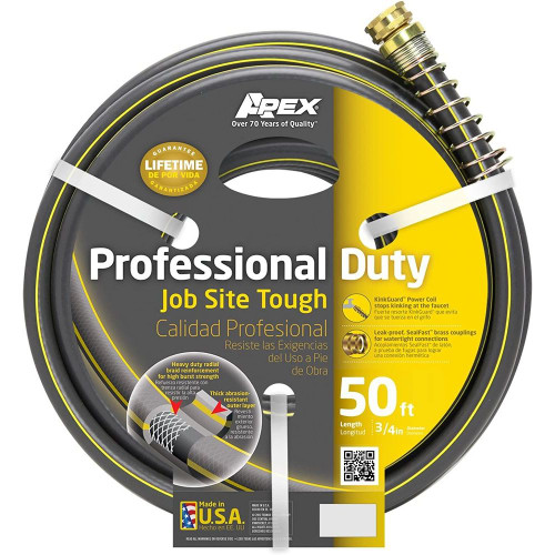 APEX 988VR-50  3/4" x 50' Contractor Series Water Hose Image 0