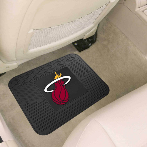 Fanmats 10015  Miami Heat 14" x 17" Back Seat Car Utility Mat (1 each) Image 1