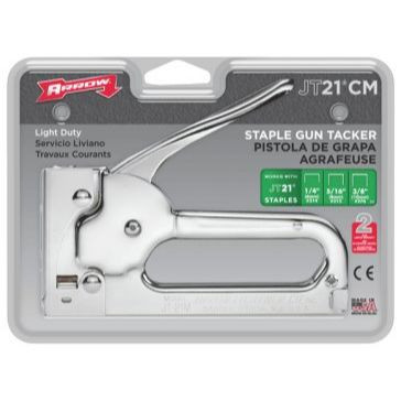 Arrow Fastener JT21CM  Chrome Household Staple Gun Tacker Image 1