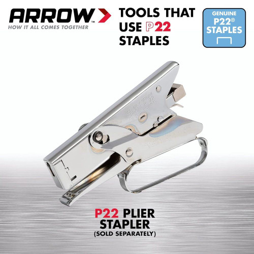 Arrow Fastener 224  P22 1/4" Leg Flat Crown Staples for P22 Plier Type Stapler 5050 per Package Image 4