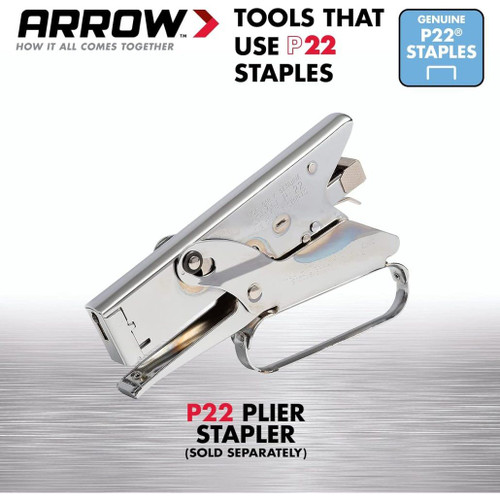Arrow Fastener 225  P22 5/16" Leg Flat Crown Staples for P22 Plier Type Stapler 5050 per Package Image 4