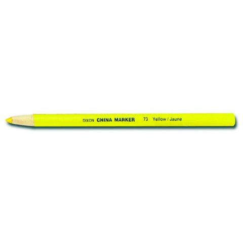 Dixon 00073  Phano Peel-Off China Marker - Yellow - 12 per Package Image 0
