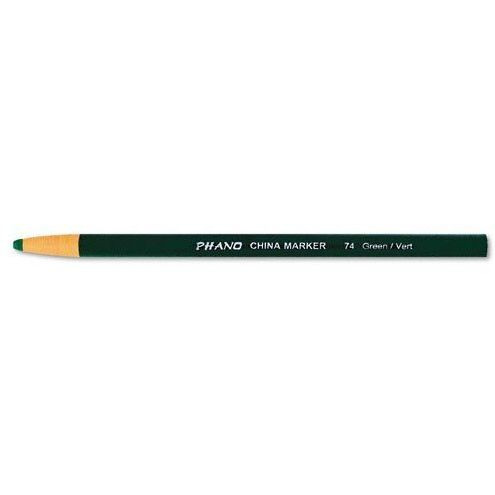 Dixon 00074  Phano Peel-Off China Marker - Green - 12 per Package Image 0