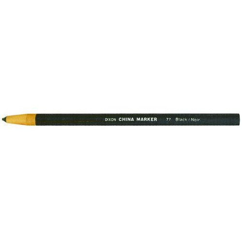 Dixon 00077  Phano Peel-Off China Marker - Black - 12 per Package Image 0