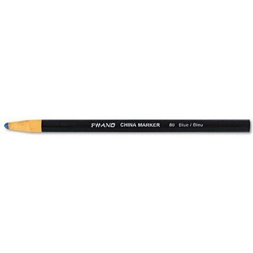 Dixon 00080  Phano Peel-Off China Marker - Blue - 12 per Package Image 0