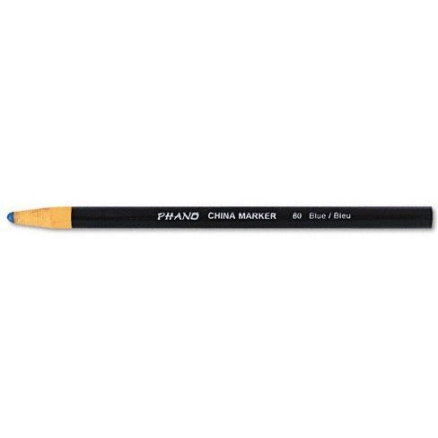 Dixon 00080  Phano Peel-Off China Marker - Blue - 12 per Package Image 0