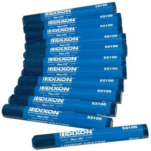 Dixon 52100  Industrial Lumber Crayon - Blue - 12 per Package Image 0 Dixon 52100  Industrial Lumber Crayon - Blue - 12 per Package Image 0