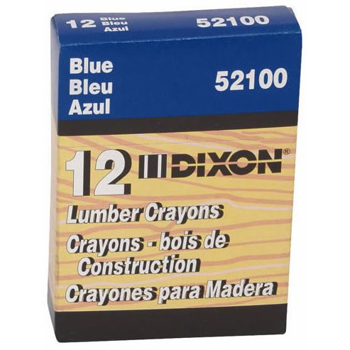 Dixon 52100  Industrial Lumber Crayon - Blue - 12 per Package Image 1