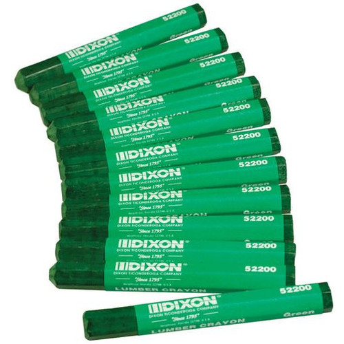 Dixon 52200  Industrial Lumber Crayon - Green - 12 per Package Image 0