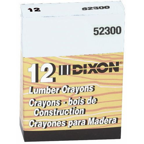 Dixon 52300  Industrial Lumber Crayon - White - 12 per Package Image 1