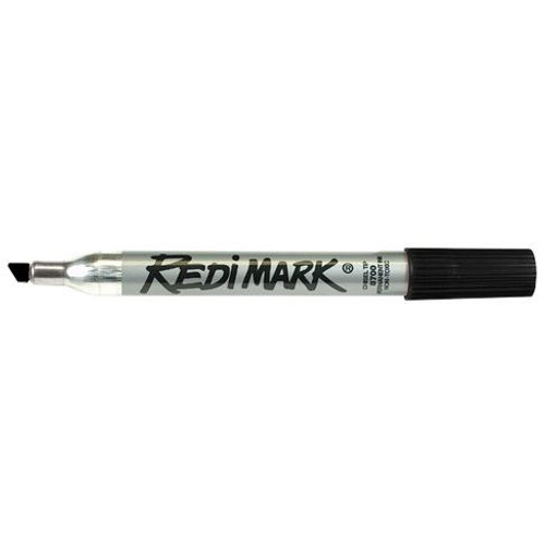 Dixon 87170  RediMark Metal Barrel Chisel Tip Marker - Black - 12 per Package Image 0