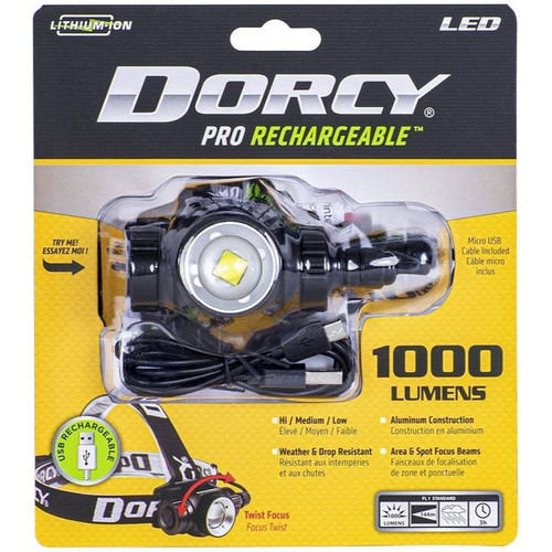 Dorcy 41-2121  Pro Rechargeable 1000 Lumen Headlamp Image 4