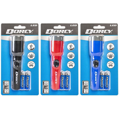Dorcy 41-2461  60 Lumen 2 AA LED Deluxe Flashlight in Assorted Colors Image 4