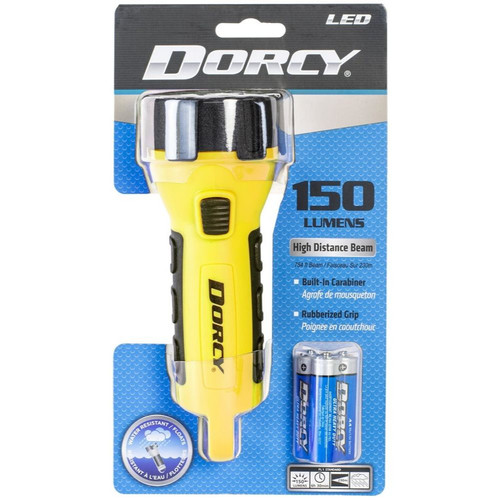 Dorcy 41-2510  150 Lumen 3AA LED Floating Carabiner Flashlight - Yellow Image 4