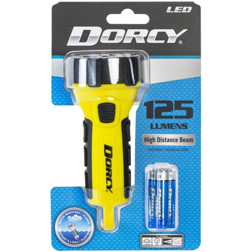 Dorcy 41-2522  Active Series 125 Lumen 3AAA Waterproof Floating Flashlight - Yellow Image 4
