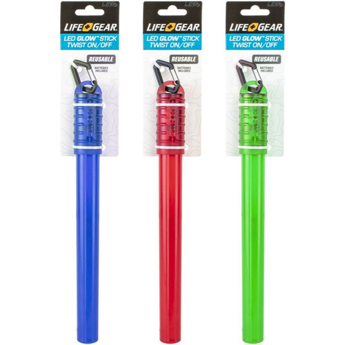 LifeGear 41-3678  Reusable LED Twist On/Off Glow Stick in Assorted Colors Image 4