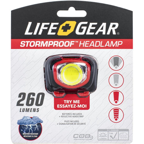 LifeGear 41-3765  Storm Proof 260 Lumen 3AAA Headlamp Image 4