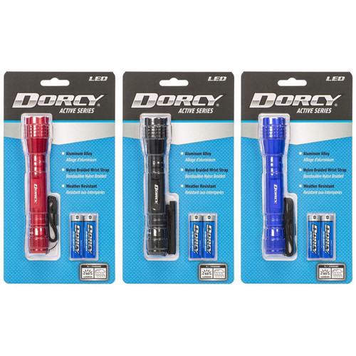 Dorcy 41-4016  Aluminum 60 Lumen 2AA LED Flashlight in Assorted Colors Image 4