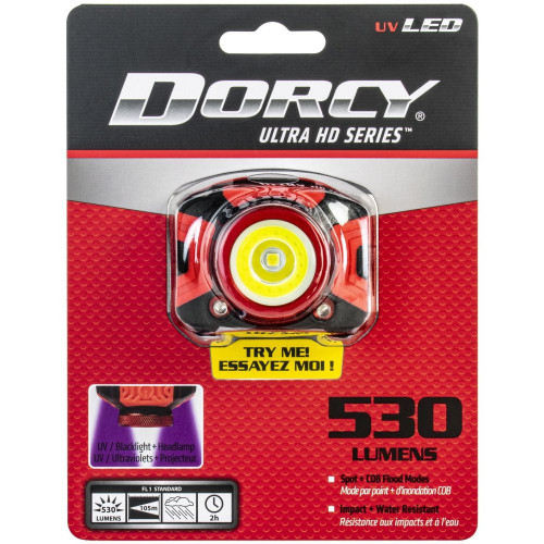 Dorcy 41-4335  Ultra HD 530 Lumen LED Headlamp and UV Light Image 3