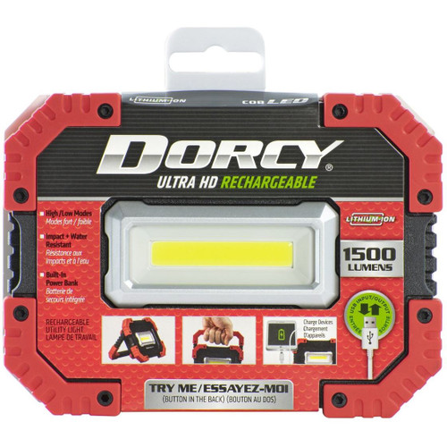 Dorcy 41-4336  Ultra HD 1500 Lumen Rechargeable LED Utility Light + Power Bank Image 3