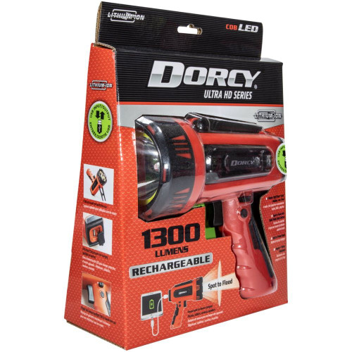Dorcy 41-4356  Ultra HD 1300 Lumen Rechargeable LED Spotlight + Power Bank Image 4