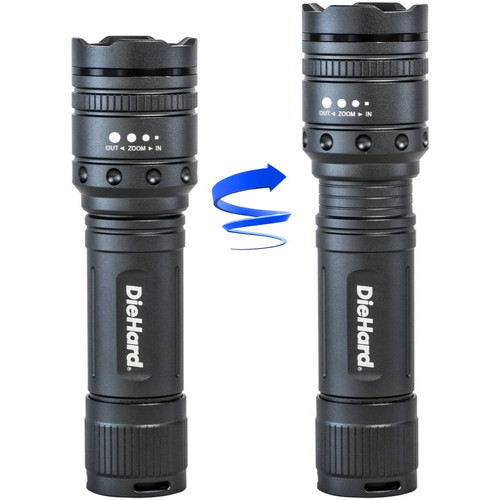 DieHard 41-6121  Twist Focus 600 Lumen 6AAA LED Flashlight Image 1