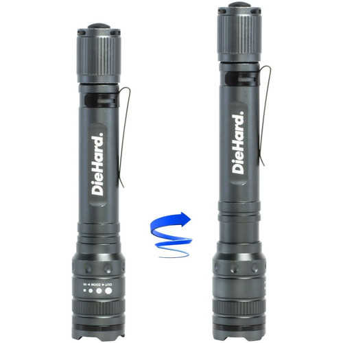 DieHard 41-6647  Twist Focus Aluminum 270 Lumen 2AA LED Flashlight Image 1